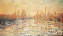 Claude Monet Ice Thawing on the Seine oil painting image